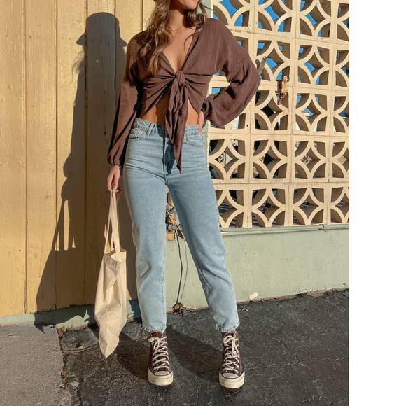 Insane Gene Denim - Nwt insane gene analia balloon jeans in light blue